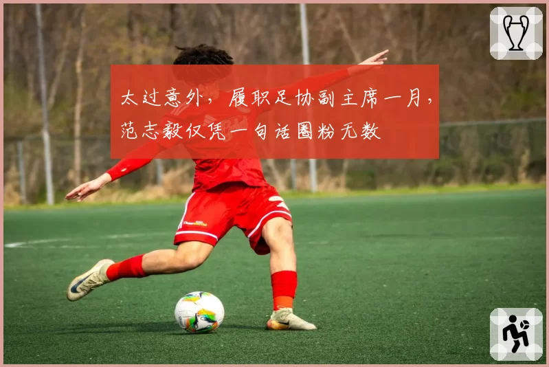 太过意外,履职足协副主席一月,范志毅仅凭一句话圈粉无数